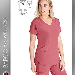 Barco Wellness pink scrubs